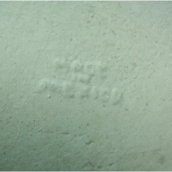 Hand Painted Oil Pitcher Floral Blue Green Made in Mexico Round-ish Shape - Picture 6 of 8